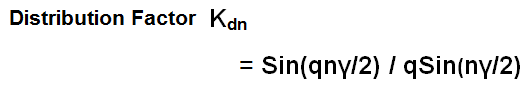 effect of harmonics on distribution factor