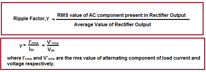 Significance Of Ripple Factor