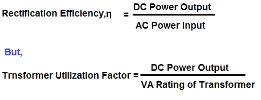 Define rectifier efficiency new arrivals