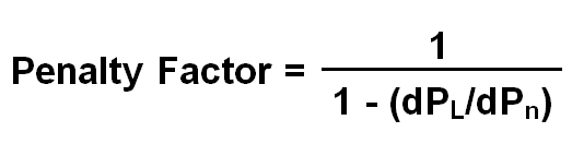 Penalty Factor formula