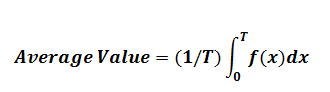 Average value formula for any function